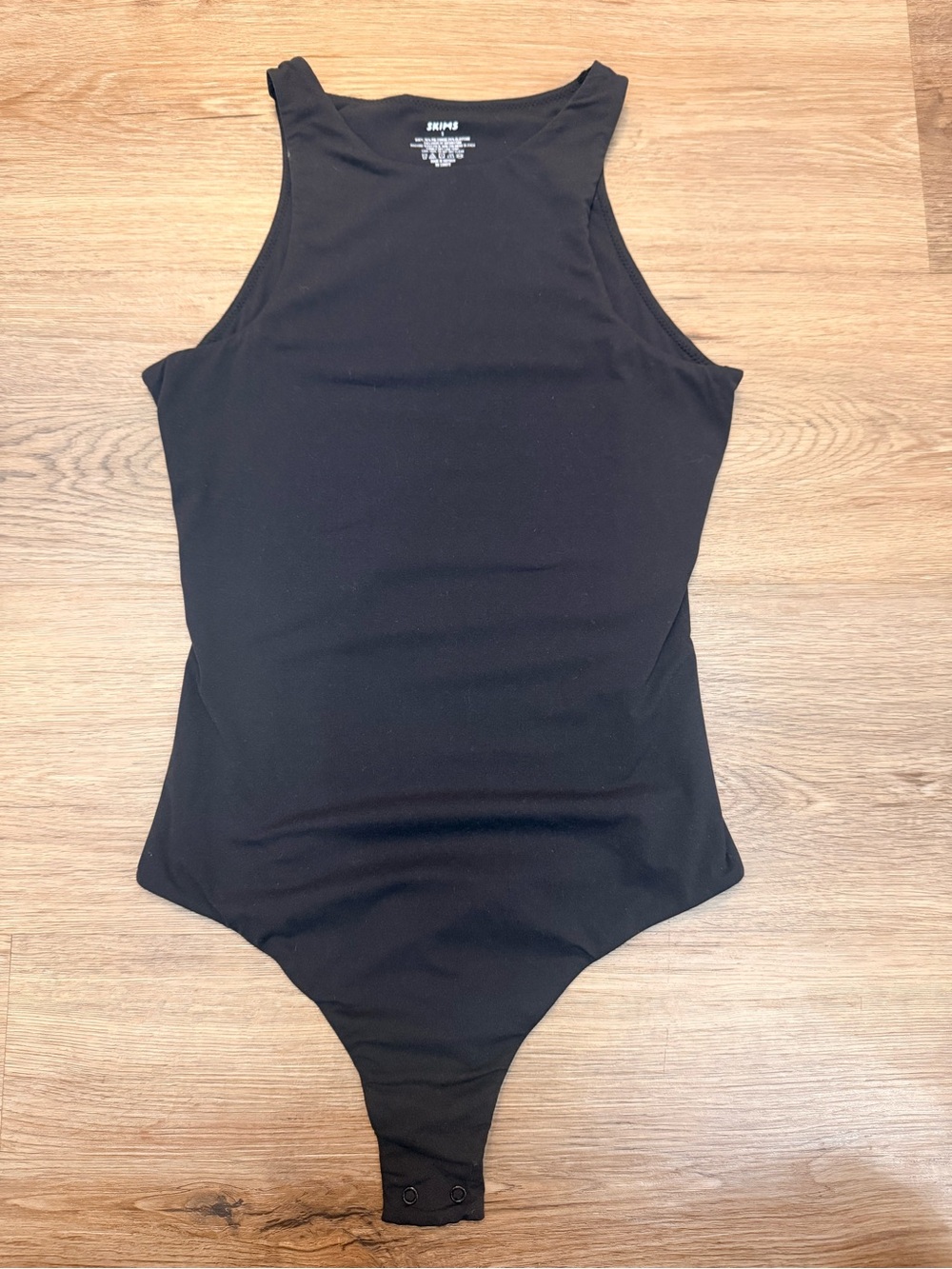 SKIMS Fits Everybody High Neck Bodysuit – Black – Size S 🖤